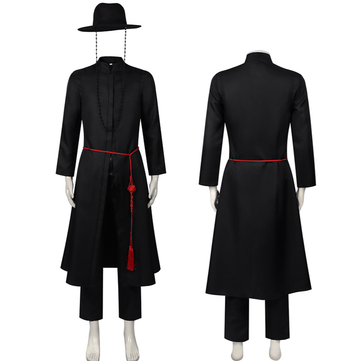 Kpop Demon Hunters Costume Saja Cosplay Black Outfit For Adult Man Halloween Carnival Suit